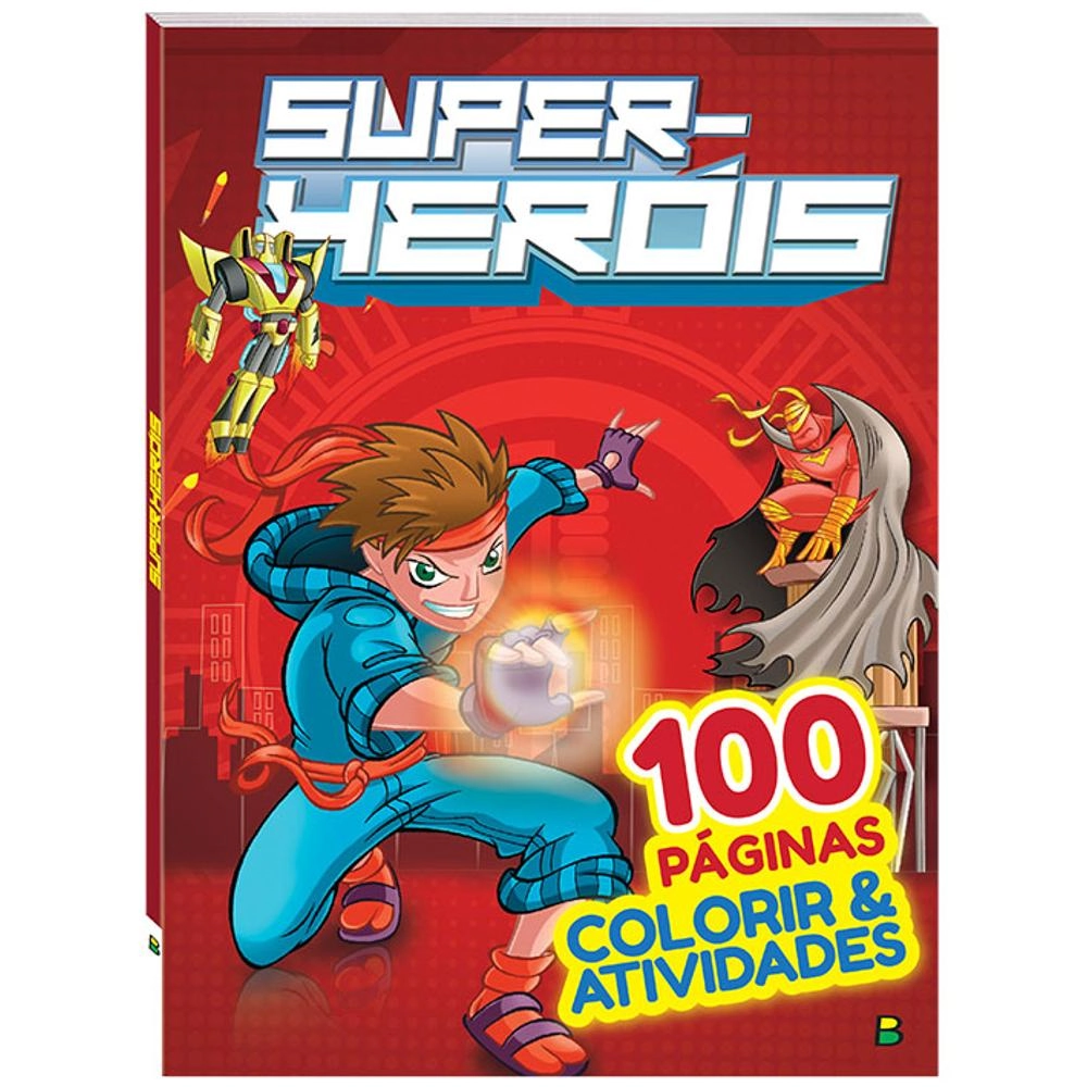 Livro Colorir E Atividades 100pg Super Herois 1156748 Todolivro