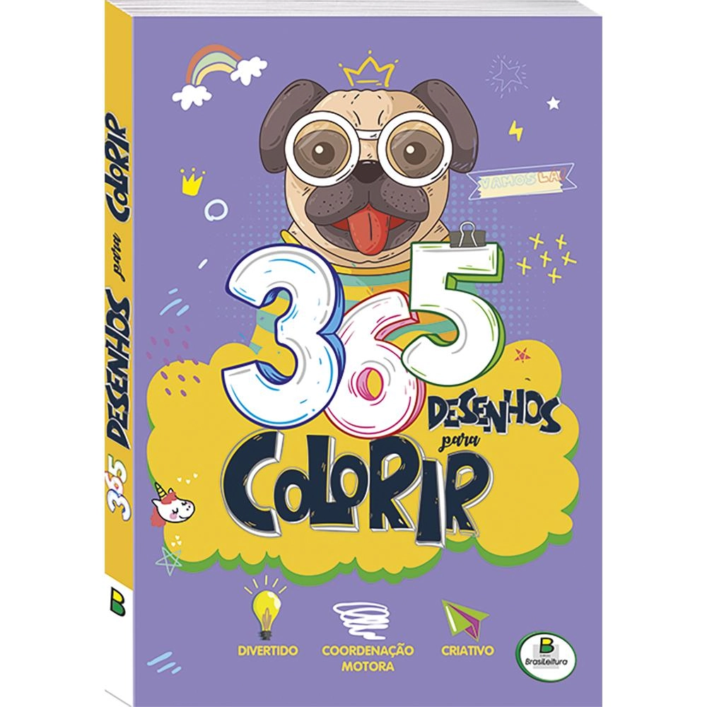 Livro Inf 365 Desenhos Para Colorir Rx 1156543 Todo Livro