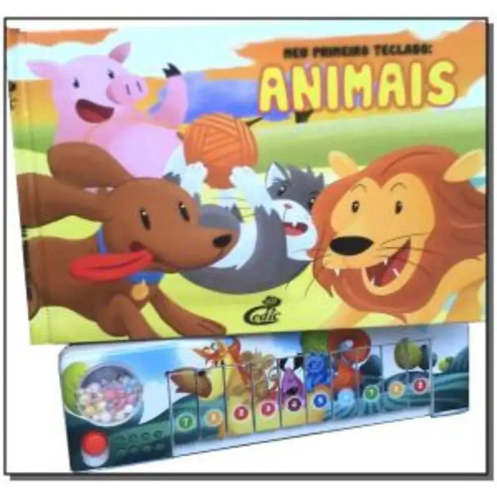 Meu Primeiro Teclado Animais Catavento Distribuidora