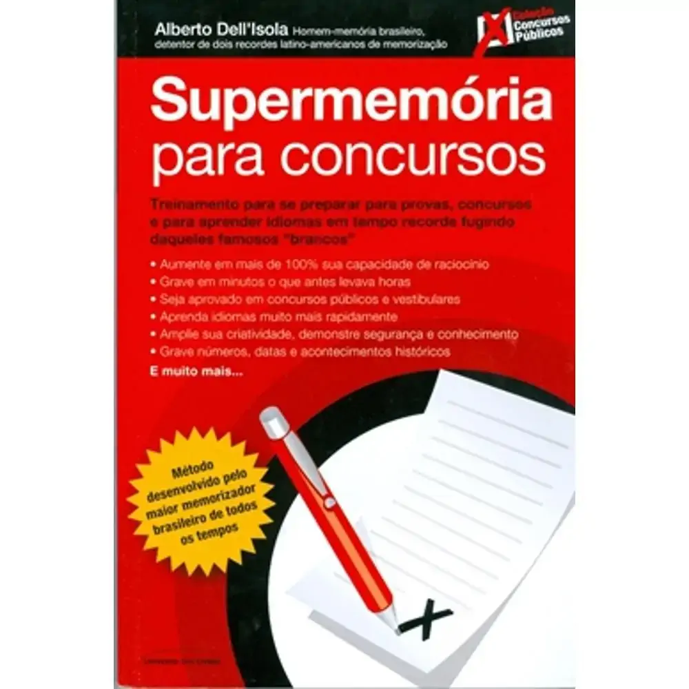 Livro Supermemoria P/ Concursos Un