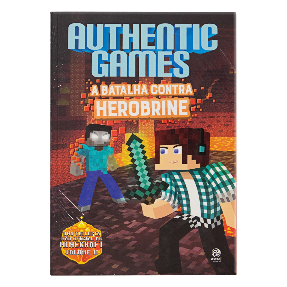 Livro Authentic Games A Batalha Contra Herobrine