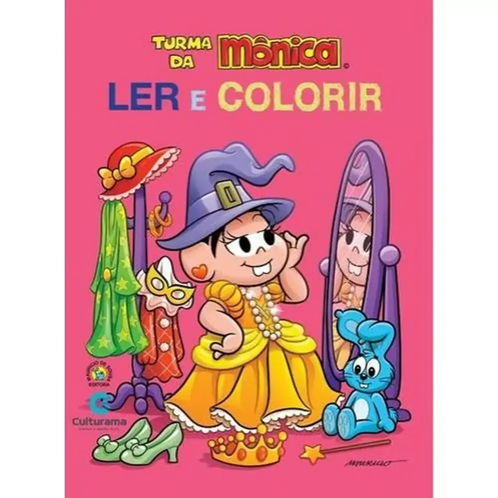 Revista Ler E Colorir Turma Da Monica