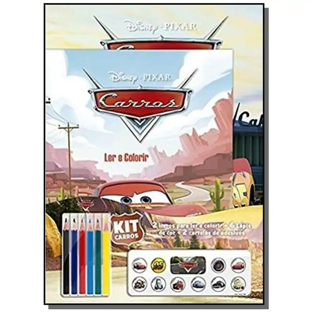Lv Carros Disney Ler E Colorir Un