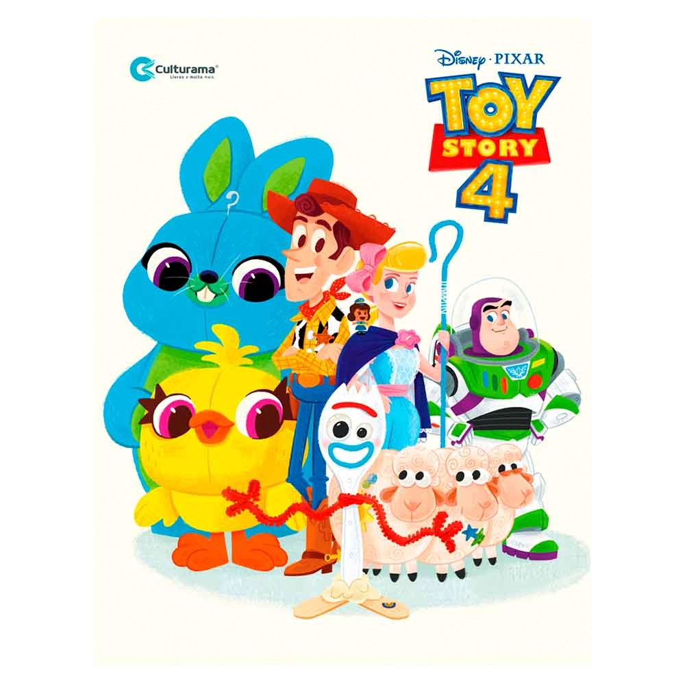 Livro Infantil - Disney - Pixar - Toy Story 4 - Livro de Histórias - Culturama