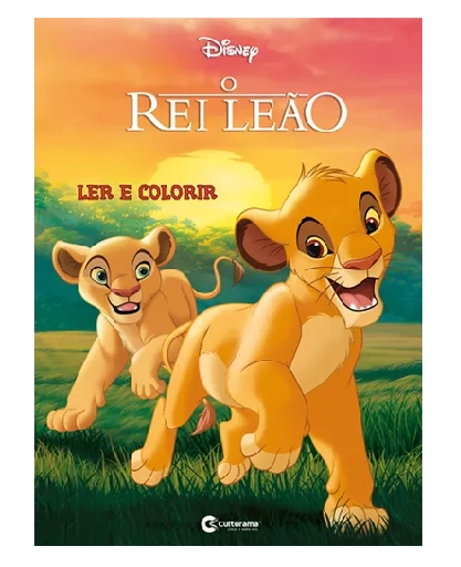 Ler E Colorir Rei Leao