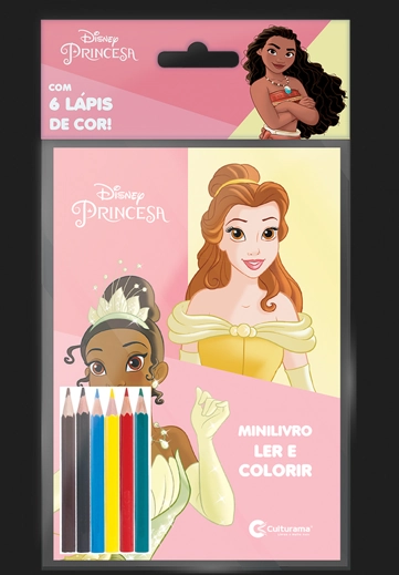 Solapa Pop Minilivro Ler E Colorir Com Lpis Disney Princesas