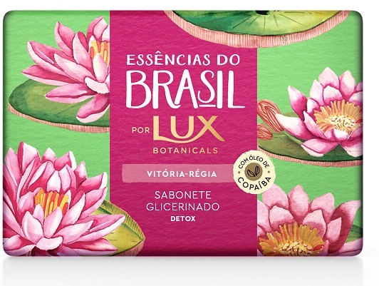 Sabonete Barra Glicerinado Vitória Régia Lux Botanicals Essências Do Brasil Envoltório 120g