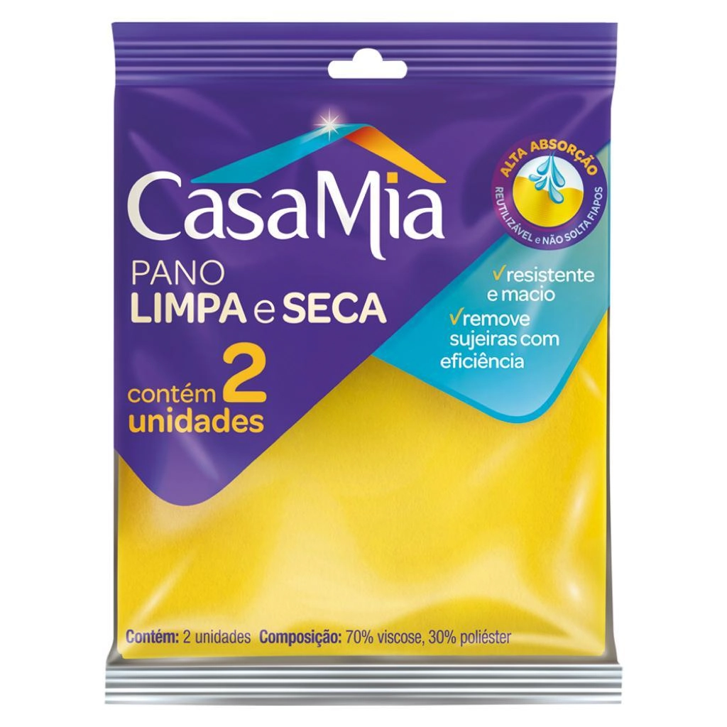 Pano Casamia Limpa E Seca C/2 Ref 100132