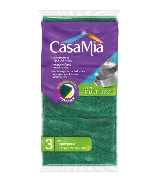 Esponja Casamia Multiuso C/3un Ref 117005va