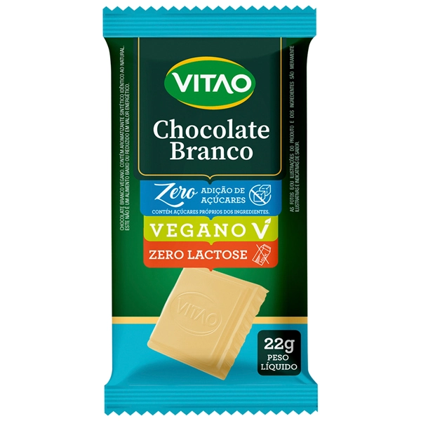 Chocolate Em Barra Branco Zero Lactose Vitao