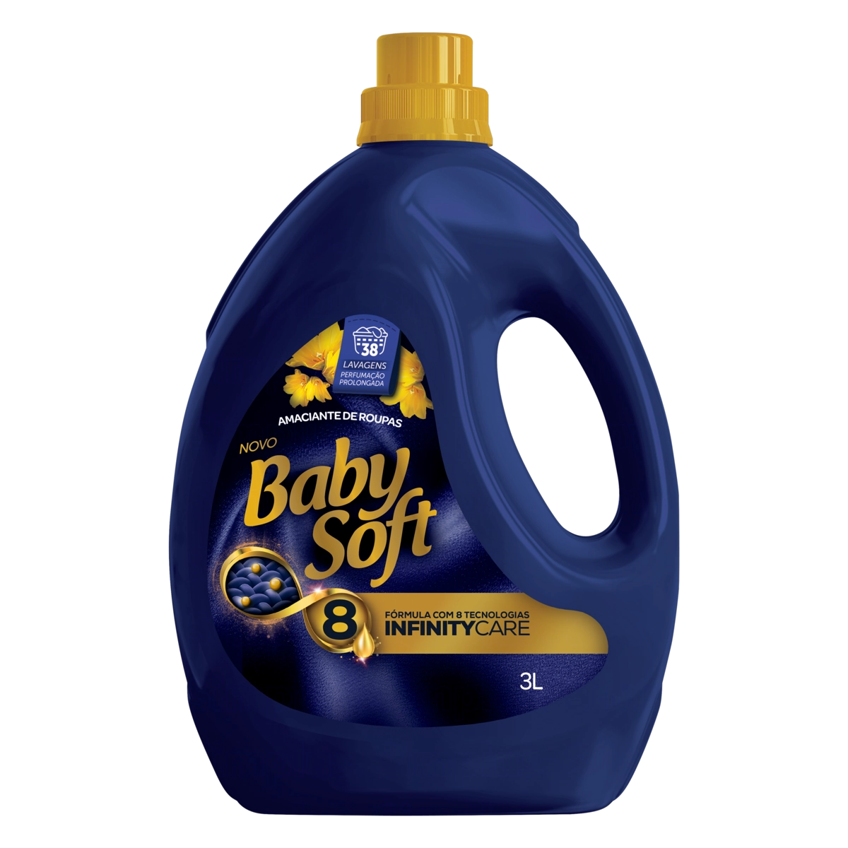 Amaciante De Roupa Diluído Dark Blue Baby Soft Infinity Care Galão 3l
