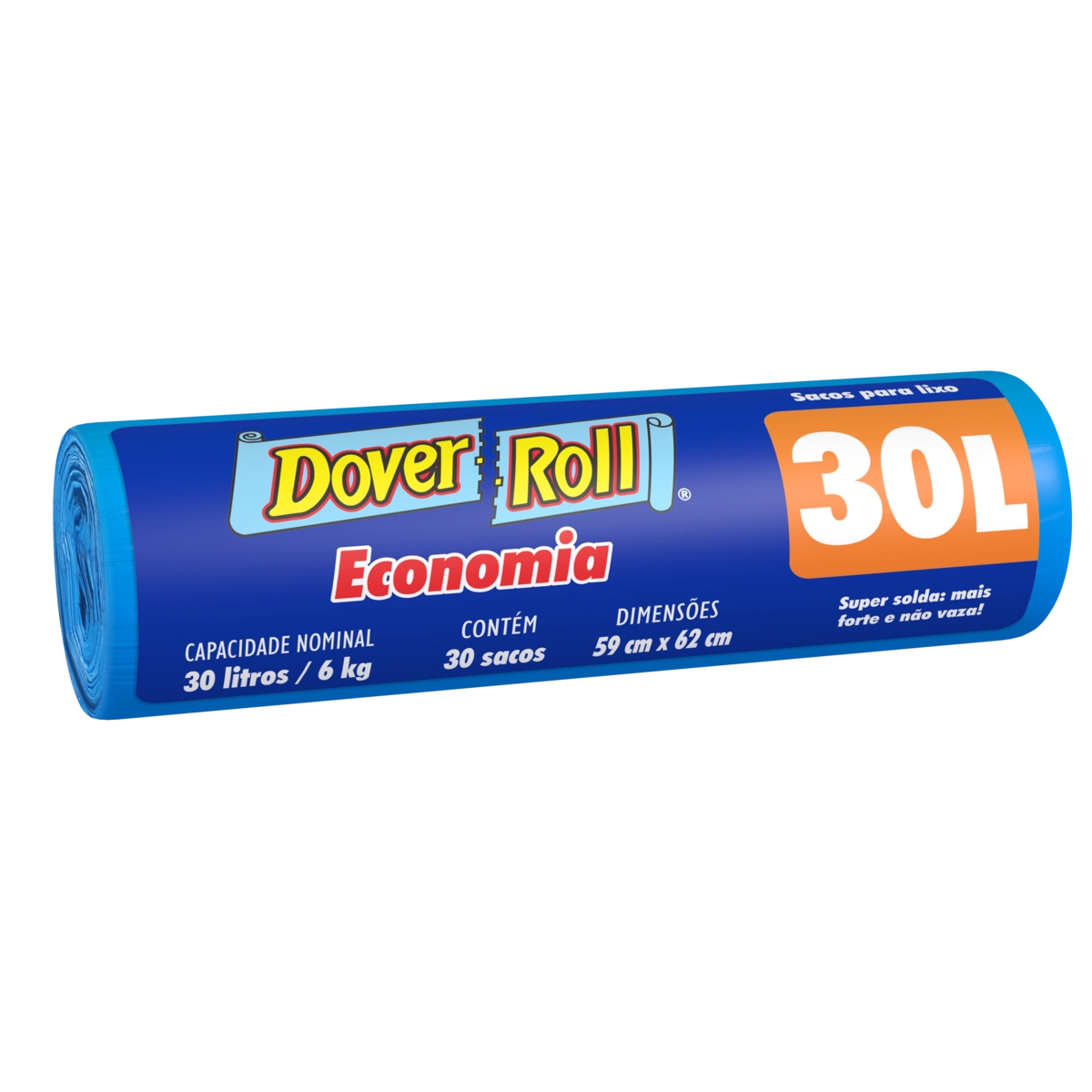 Saco Para Lixo 30l Dover Roll Economia 30 Unidades