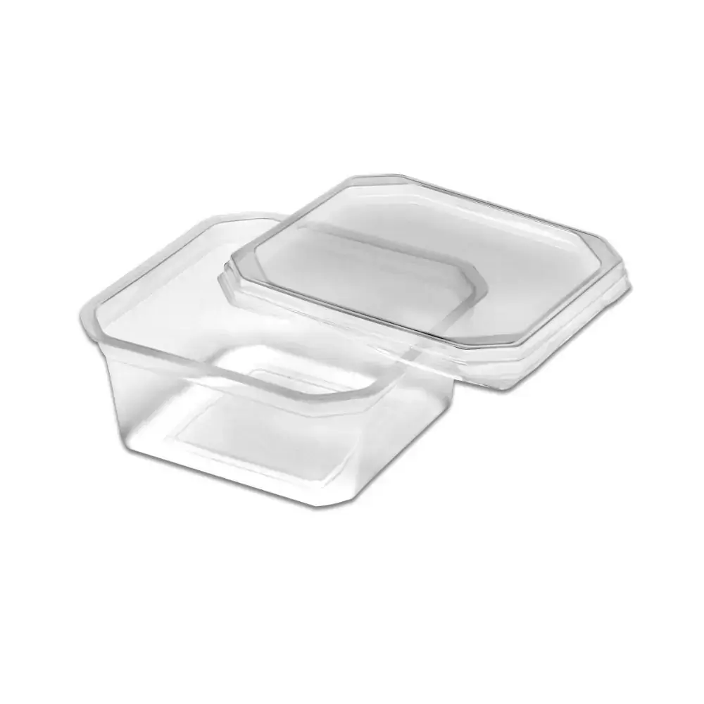Pote Quadrado 150ml Com Tampa 15x20 Padrao