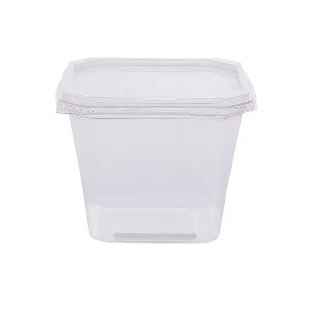 Pote Quadrado 250ml Com Tampa 12x20 Padrao