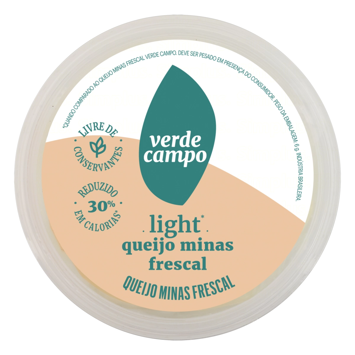 Queijo Minas Frescal Light Verde Campo