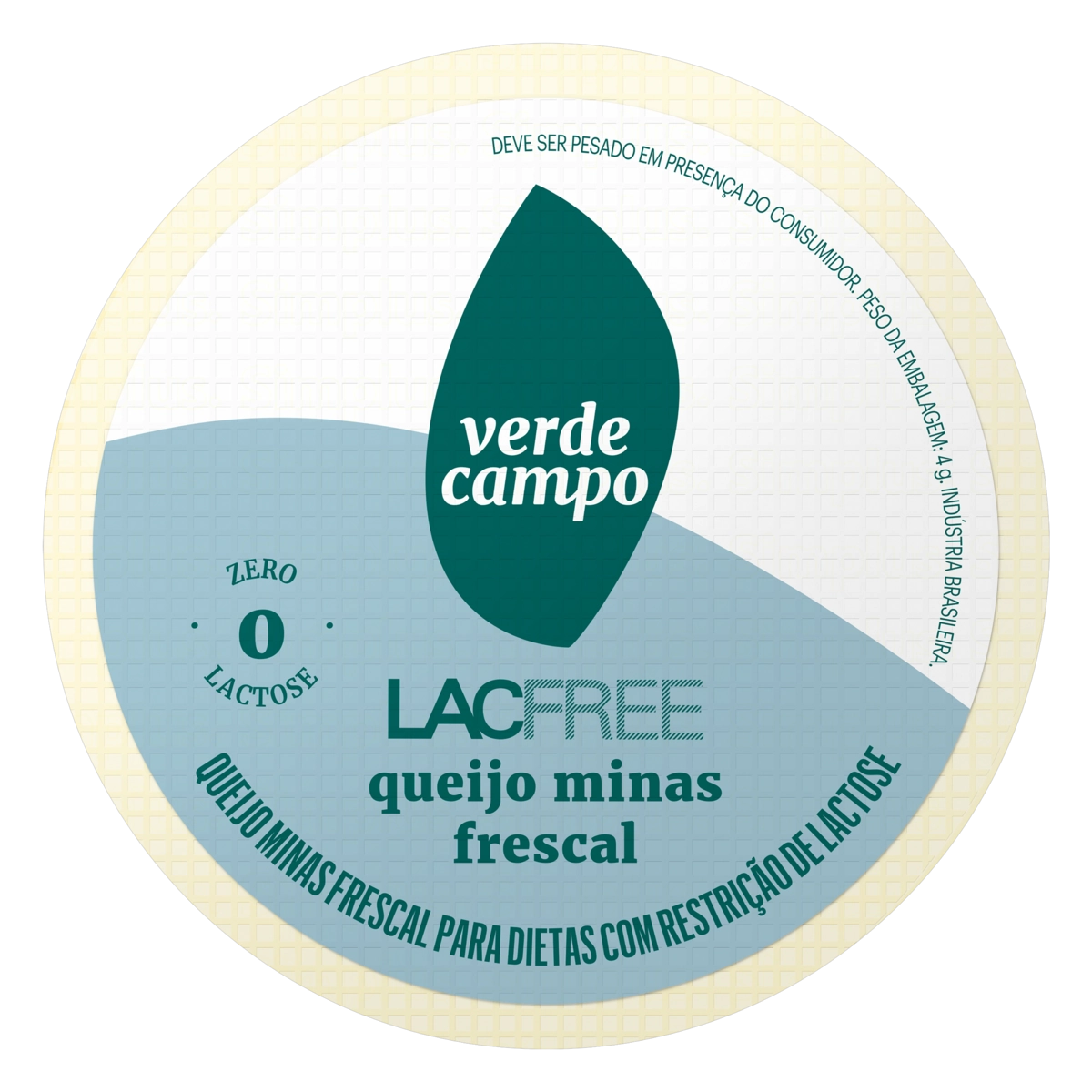 Queijo Minas Frescal Zero Lactose Verde Campo Lacfree