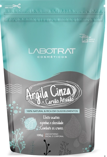 Argila Cinza Labotrat C/ Carvao Ativado 100g