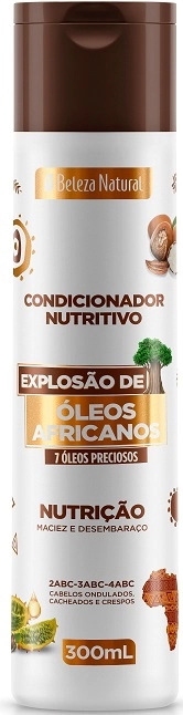 Condicionador Nutritivo Beleza Natural Explosão De óleos Africanos Frasco 300ml