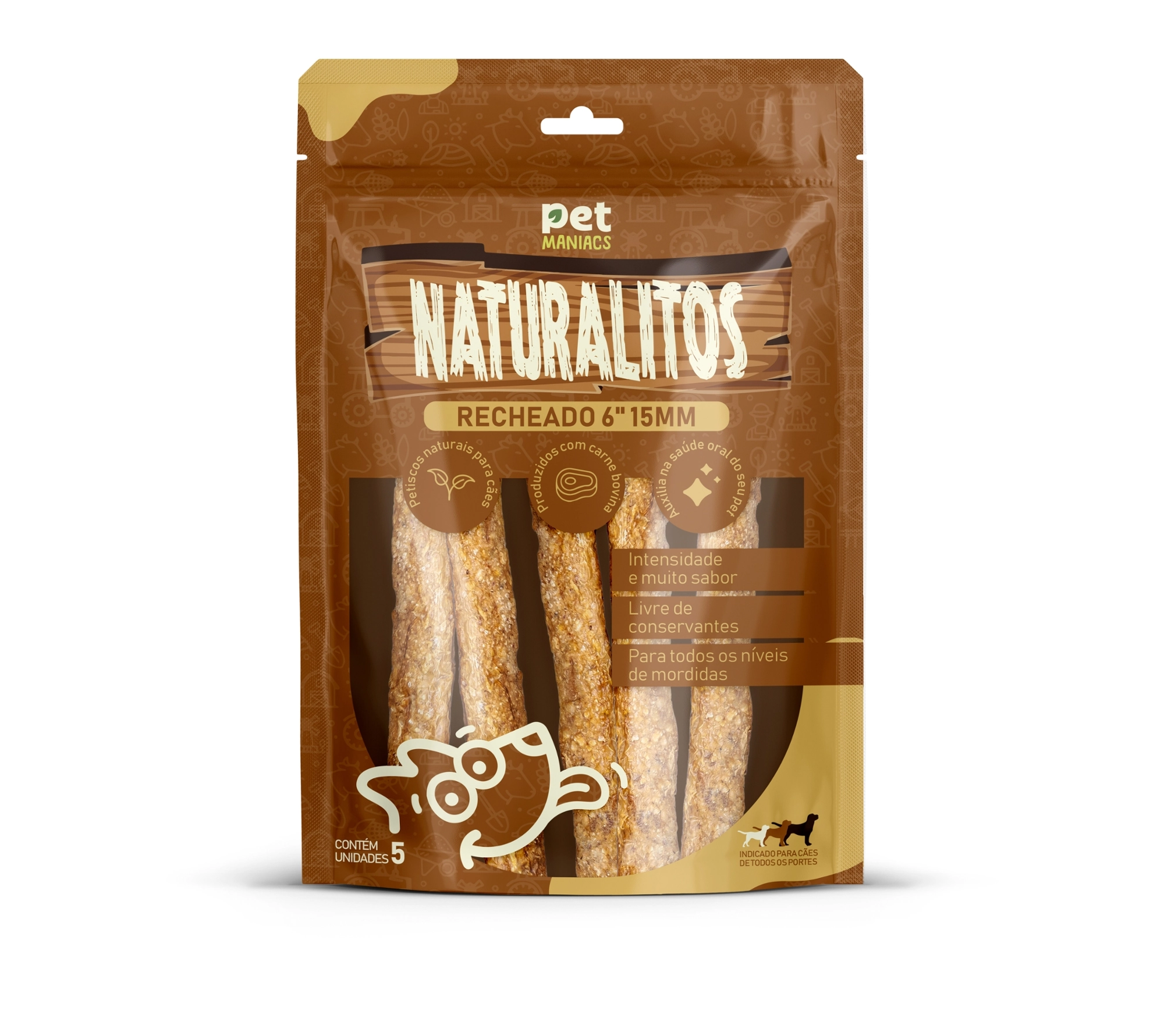 Naturalitos Recheado 6 15mm 05 Un