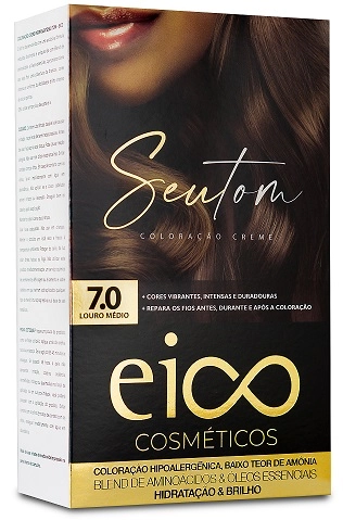 Tint Eico Seu Tom Kit 7.0 Louro Medio