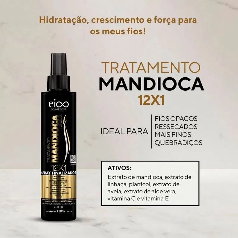 Spray Eico Life 120ml Mandioca
