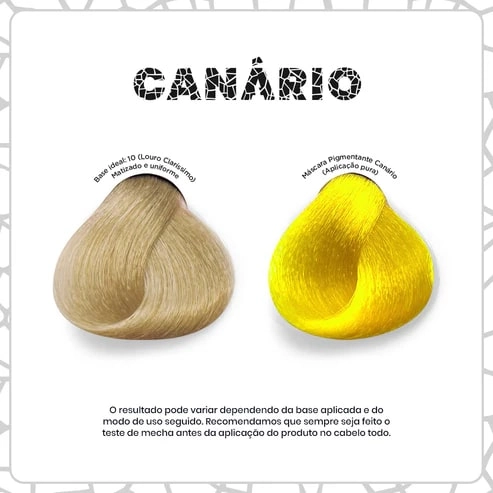 Máscara Tonalizante Canário Amarelo Kamaleão 60g