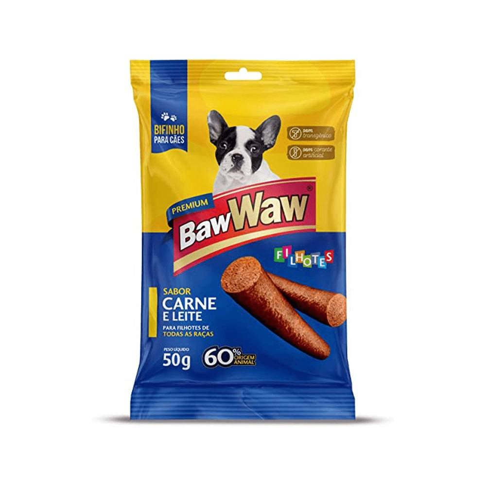 Bifinhos Baw Waw Menu Do Chef 50gr Peq.porte Carne
