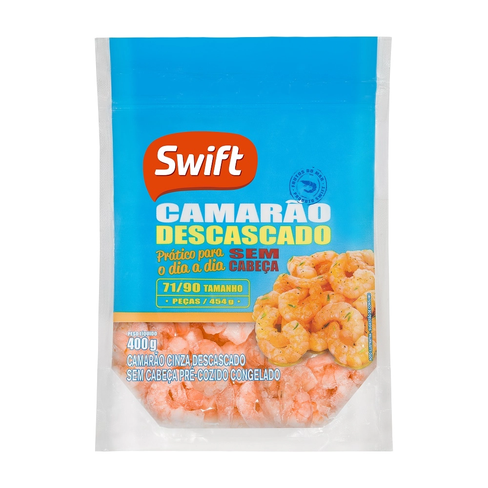 Camarao Swift 400gr Cinza S/cabeca