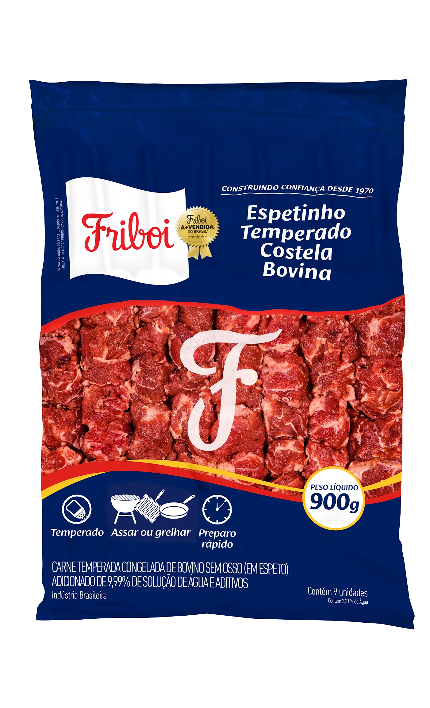 Espetinho Bov Costela Temp 900g