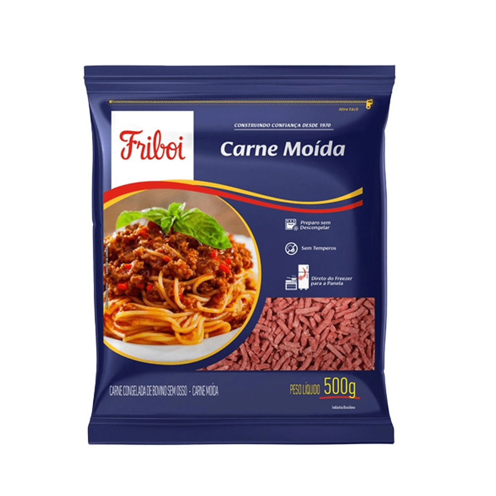 Carne Moida Friboi Iqf 500g