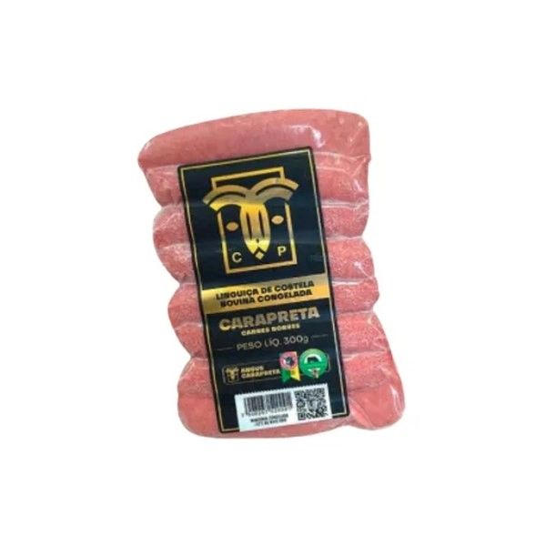 Linguica De Costela Carapreta 300g Cong.