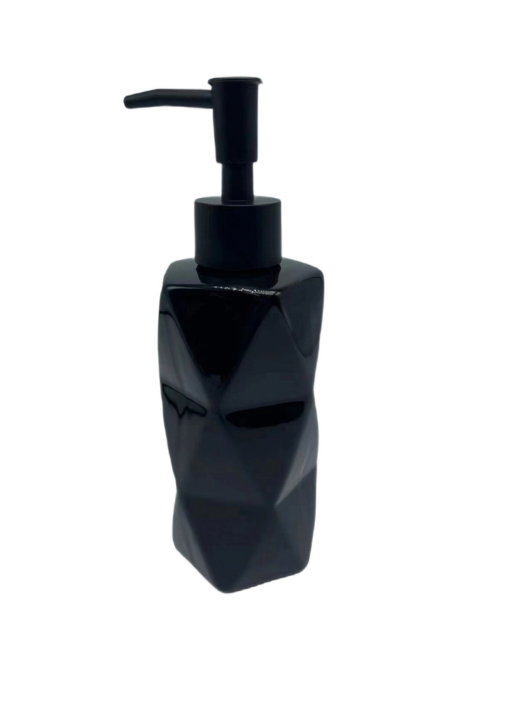 Dispenser Liquido Soft Ceramica Branco Preto Cm24 15887 Inga