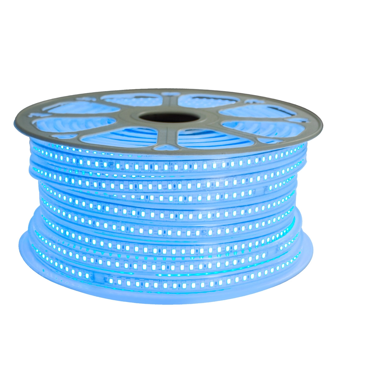 5 Metros Fita Led Smd Dimerizável 7500 Lúmens 120 Led/metro Azul 220v St5730