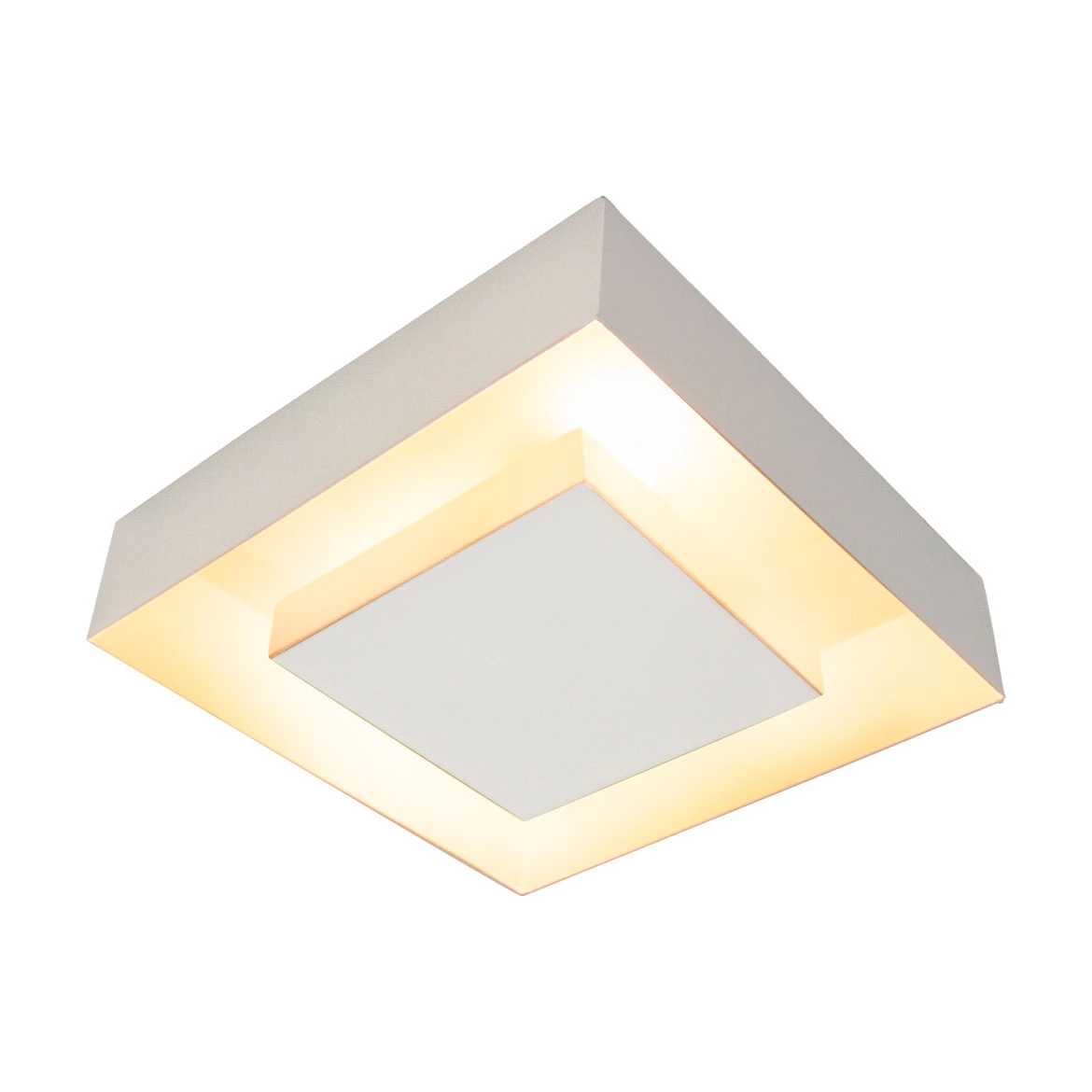 Plafon Sobrepor Quadrado Luz Indireta 34cm P/ 2 lâmpadas E27 St1216