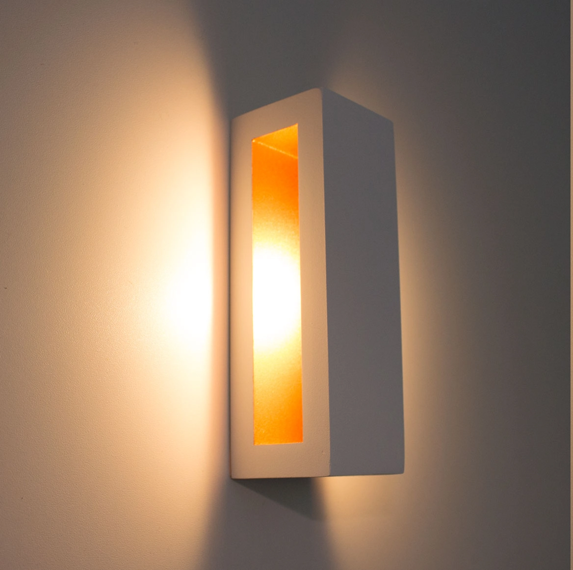 kit com 6 Arandelas Led Efeito Decorativa Parede Teto 5w 25cm Branca 110V St163