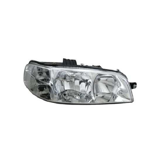 Farol Principal Lado Direito Carcaça Preta Máscara Cromada - RUFATO RF318