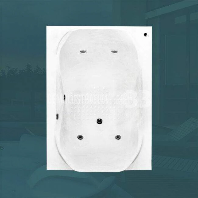Banheira Dupla Firenze Com Hidro Em Acrílico (1,19 x 1,69 x 0,42) 110 V