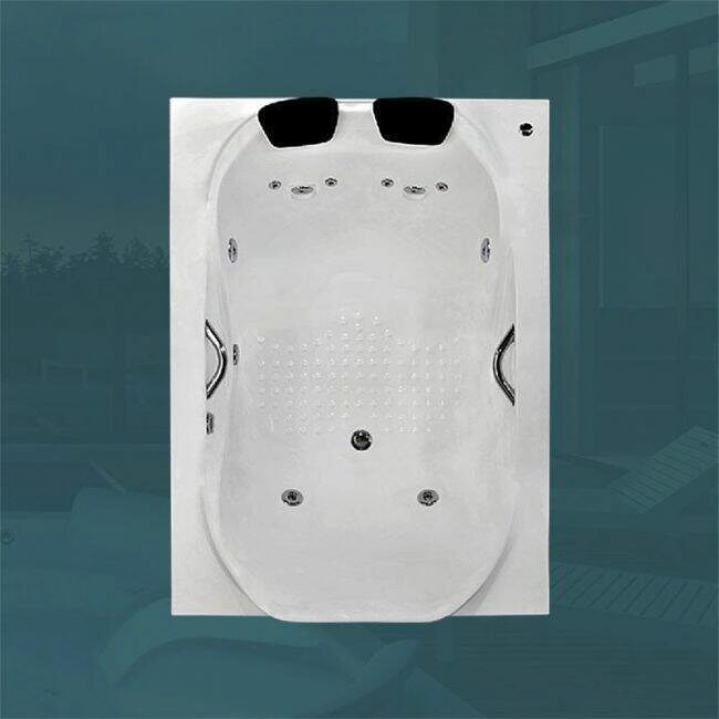 Banheira Dupla Firenze Completa Com Hidro (1,19 x 1,69 x 0,42) 110 v