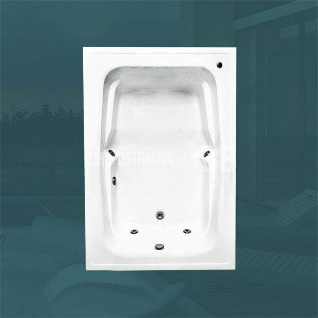 Banheira Dupla Madrid Com Hidro (1,20 x 1,70 x 0,44) 110 v
