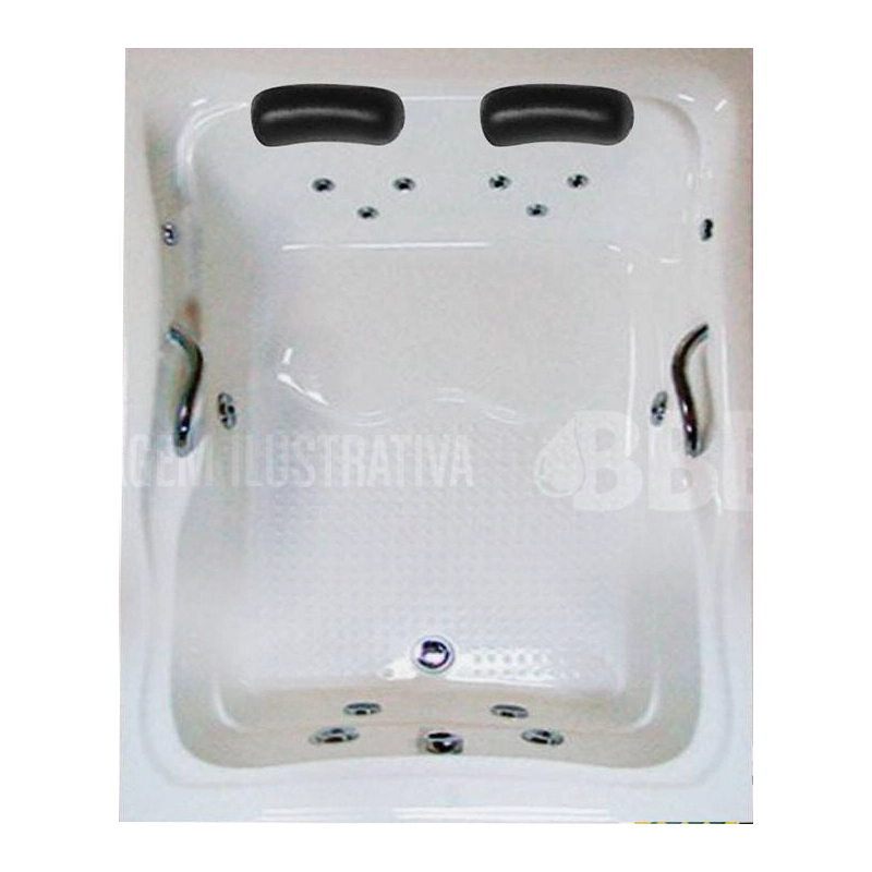 Banheira Dupla Maresias Completa Com Hidro Em Acrilico (1,20 x 1,51 x 0,44) 110 v