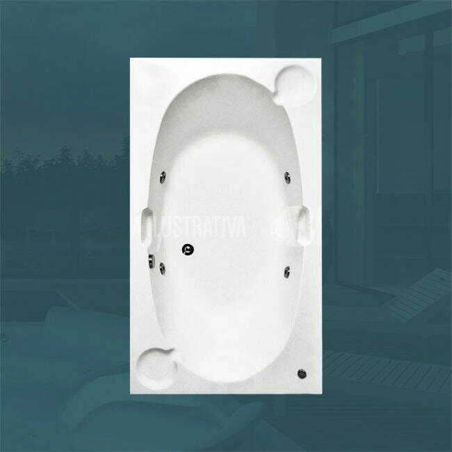 Banheira Dupla Paris Com Hidro (1,03 x 1,84 x 0,40) 220 v