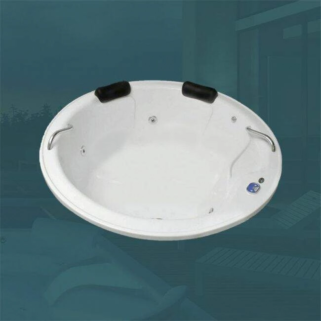 Banheira Redonda Solene Completa Com Hidro Em Acrílico (1,49 x 1,49 x 0,43) 110 v