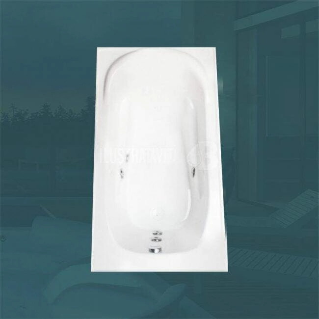 Banheira Individual Indonésia Com Hidro Em Acrílico (0,74 x 1,30 x 0,40) 110 v