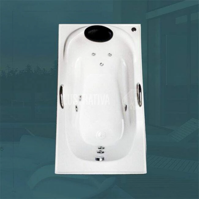 Banheira Individual Indonésia Completa Com Hidro (0,74 x 1,30 x 0,40) 110 v