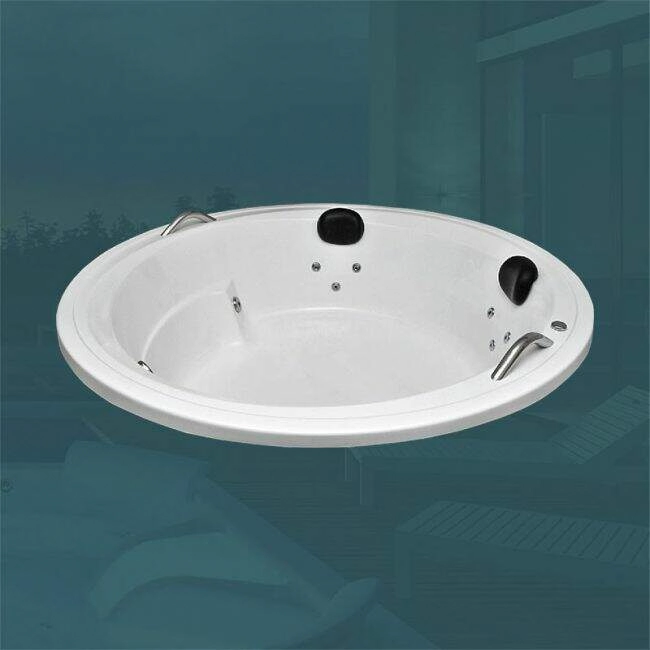 Banheira Redonda Malibu Completa Com Hidro (1,70 x 1,70 x 0,50) 110v
