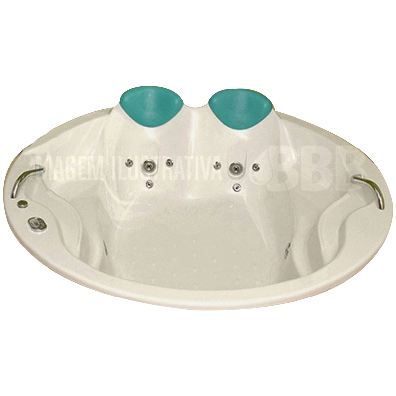 Banheira Redonda Sensuale Completa Com Hidro 1,79 x 1,79 x 0,49) 110 v