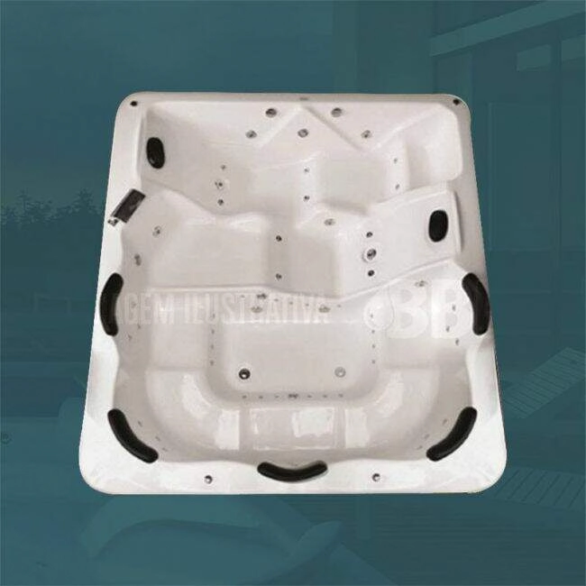 SPA QUADRADO FENIX COMPLETO COM HIDRO EM ACRILICO (2,00 x 2,39 x 0,81) 110v