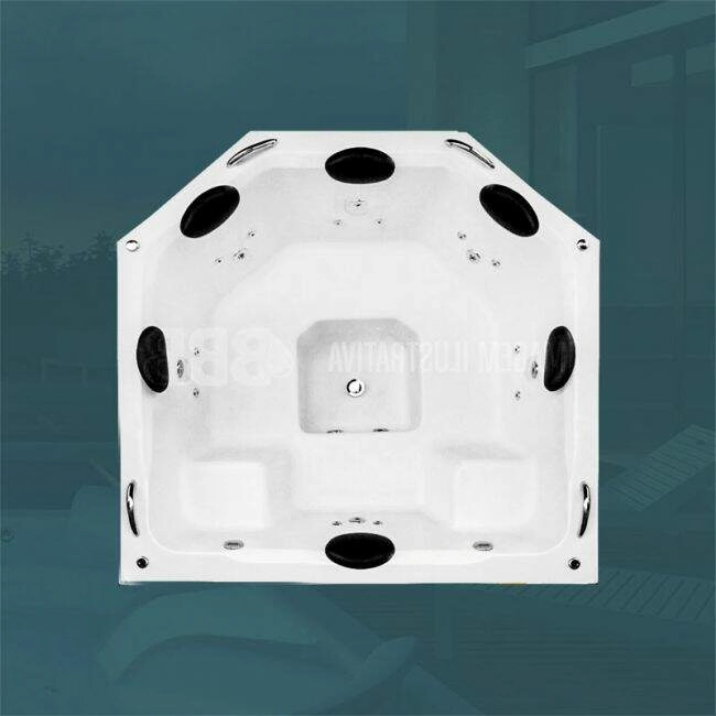 Spa Quadrado Pérola Completo Com Hidro (1,69 x 1,70 x 0,76) 110v