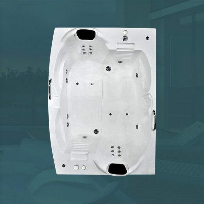 Banheira Dupla Lyon Completa Com Hidro (1,33 x 1,96 x 051) 110 v