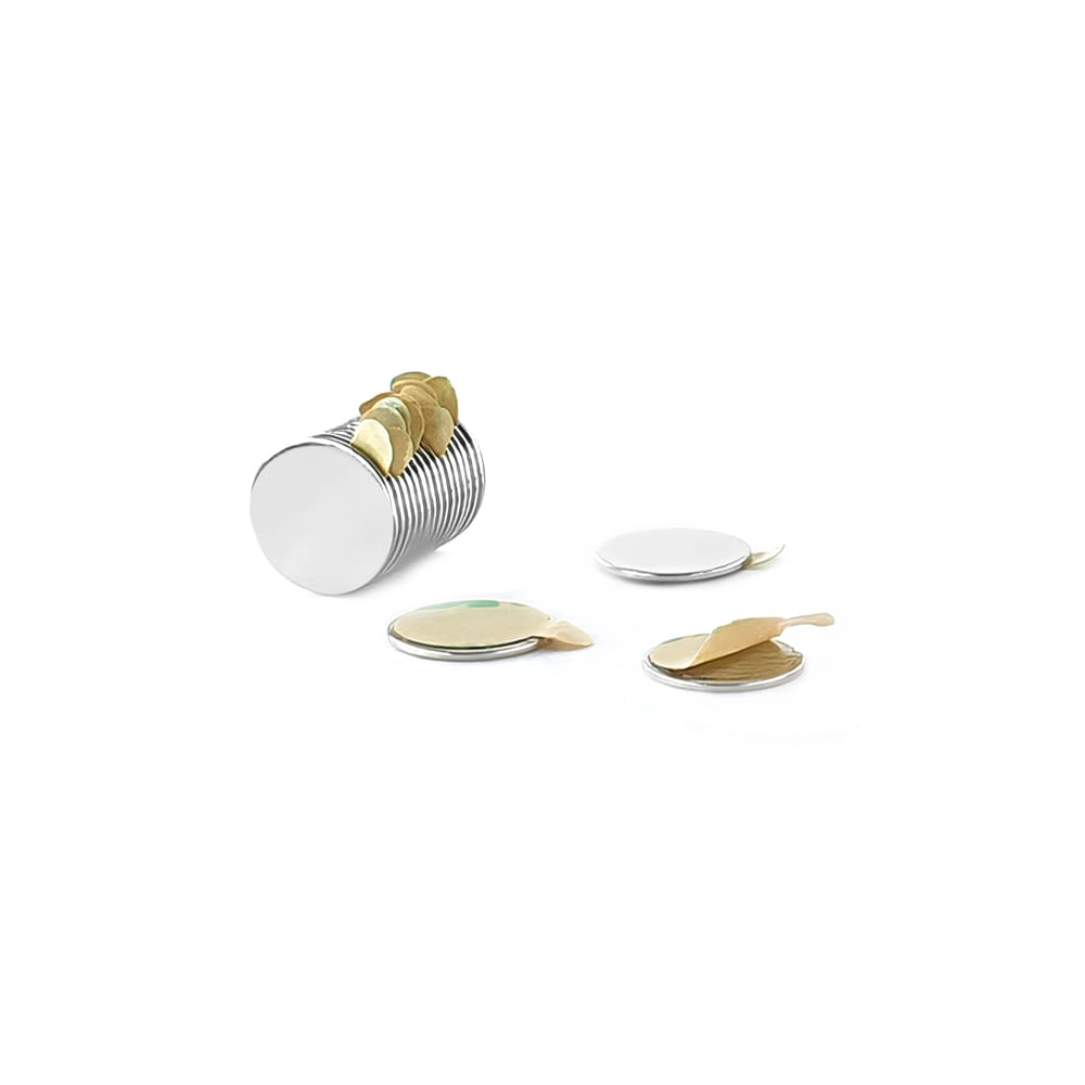 Ímã Neodímio 10x0,6 Mm N35 Adesivado 500 Unidades